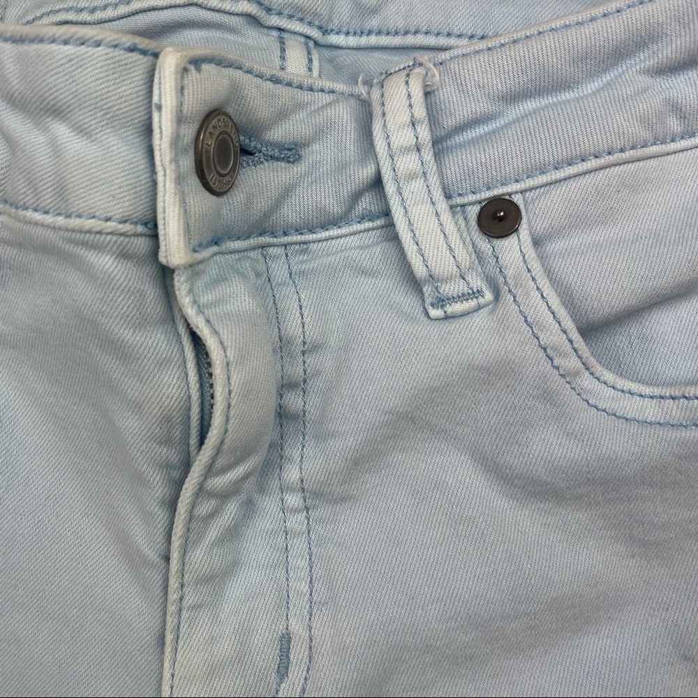 Lands’ End Mid Rise Slim Ankle Jeans Light Wash - Picture 3 of 8